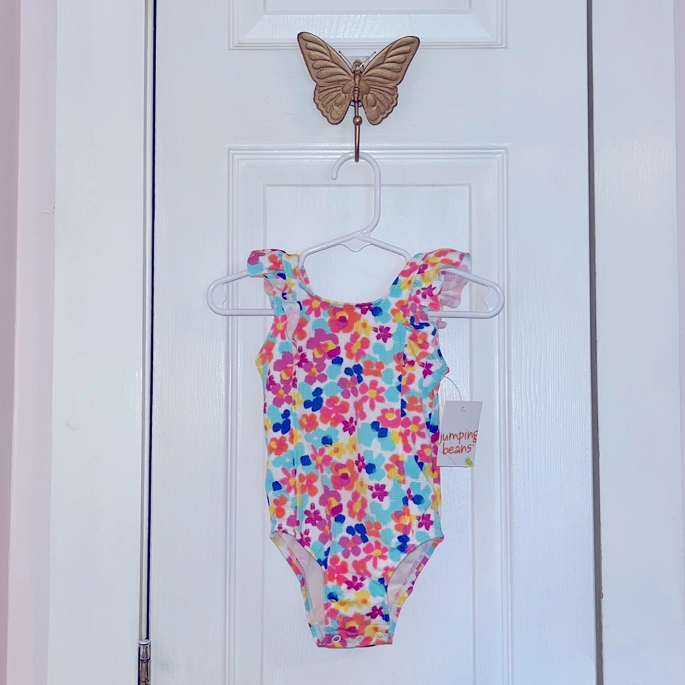 Jumping beans 18 month girls new swimsuit UPF 40+